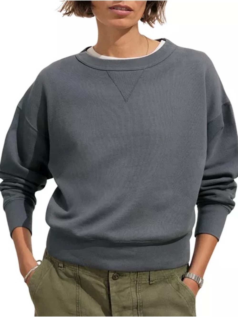 Buck Mason Vintage Interloop Oversized Sweatshirt 100% Cotton